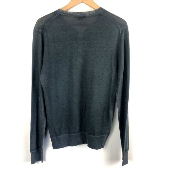 THEORY linen Chester V Sweater small - Picture 2 of 7